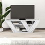 Hanah Home Pipralla - Carrara Marble Soporte de TV